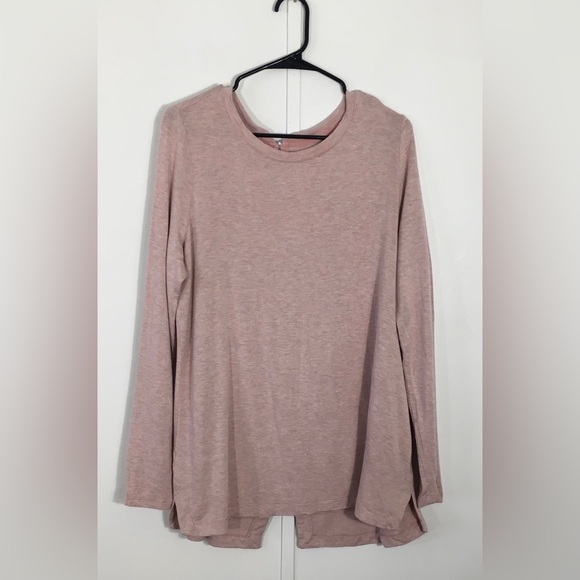 LOU & GREY Women's Zip Back Sweater Pink Size Large - Picture 1 of 7